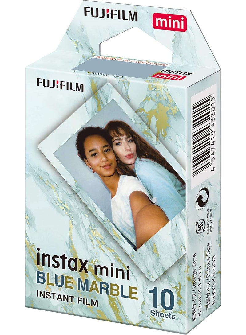 إنستاكس FUJIFILM Instax mini Blue Marble Film {10 Exposures} - Image 2